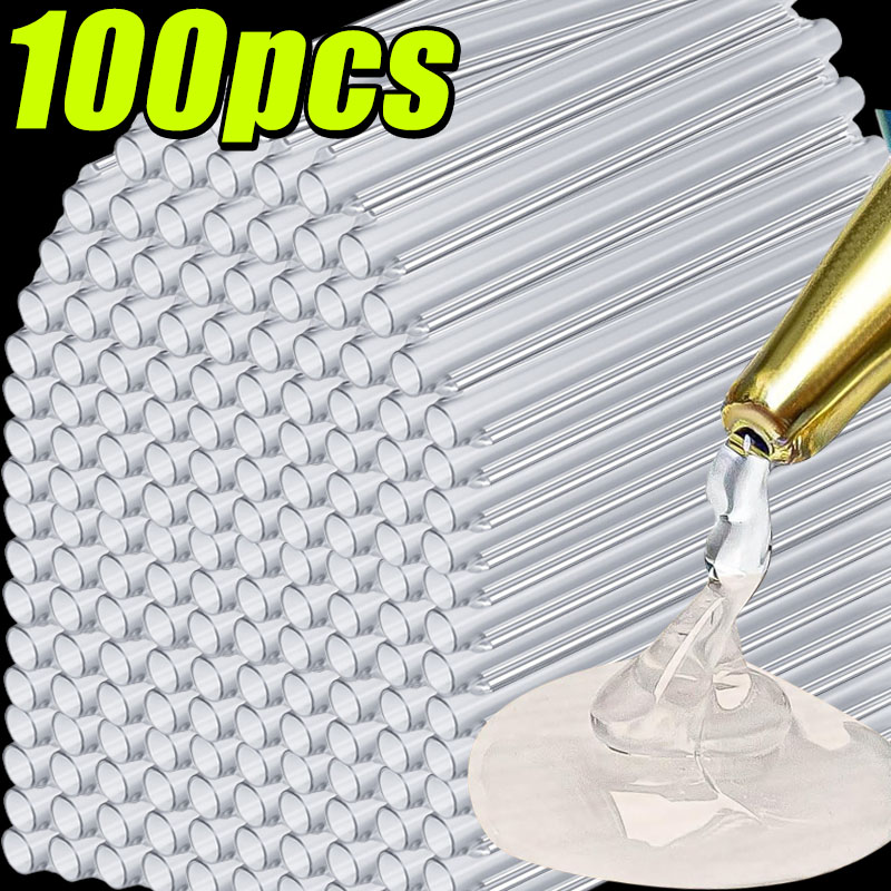 Power Tools Wholesale - 1/100 szt. Mocne, przezroczyste kleje termotopliwe