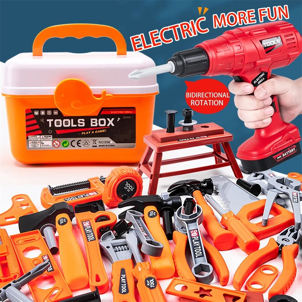 Power Tools And Engineering - Elektryczna wiertarka zabawka, narzędzia naprawcze, zabawki,