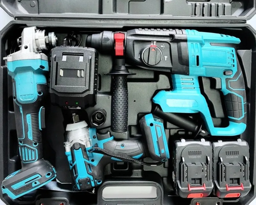 Combo Power Tools - Zestaw narzędzi zasilanych baterią litową, duży