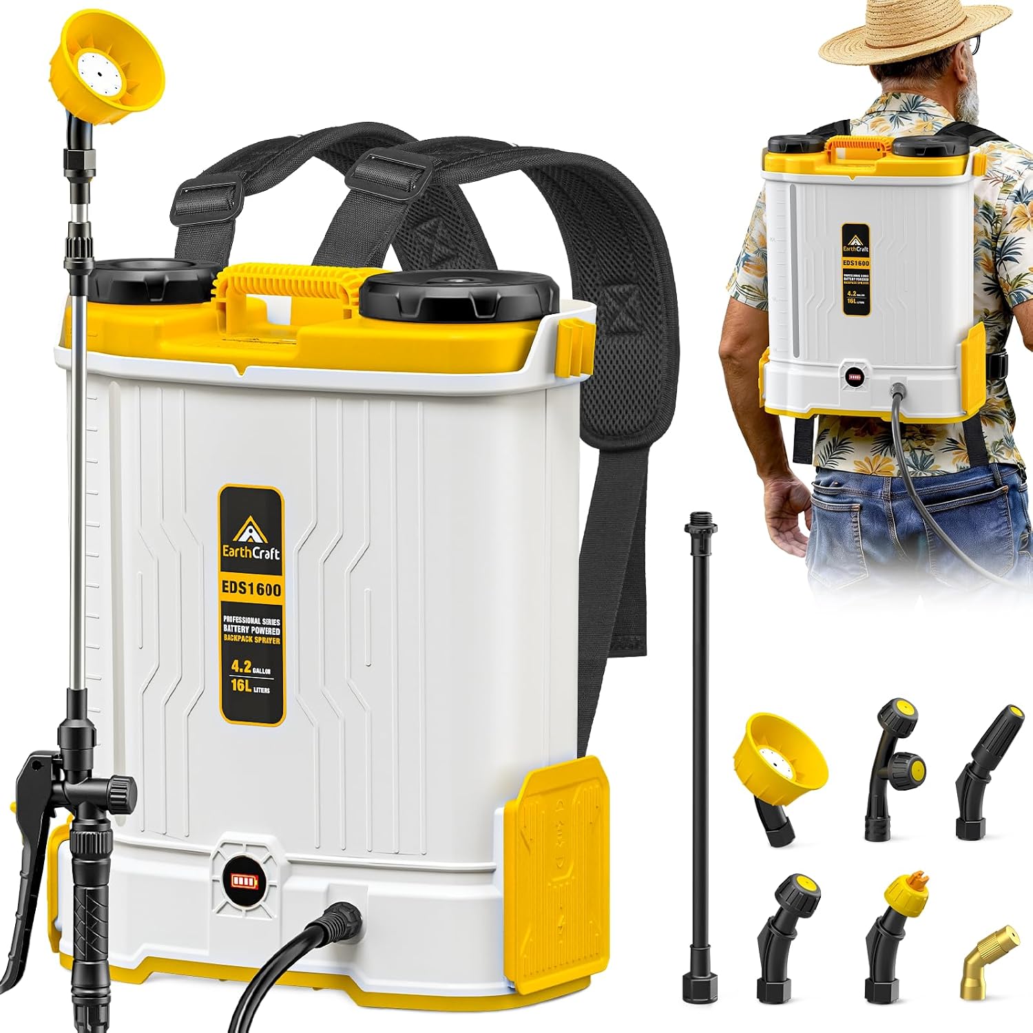Power Tools Dewalt - Opryskiwacz plecakowy zasilany baterią o pojemności