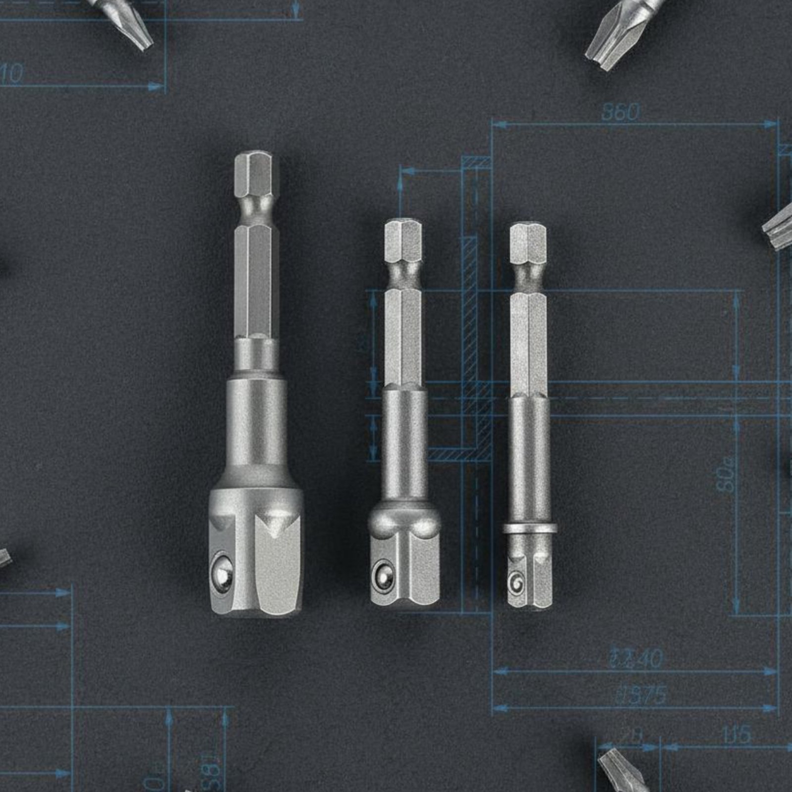 4-częściowy atrakcyjny zestaw  – Power Tools Technician recenzja i cena